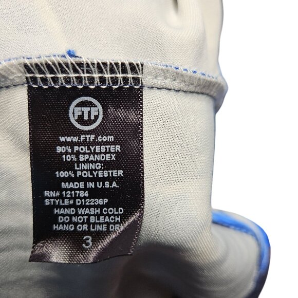 Blue & White Floral Fit & Flare Dress With Spaghetti Straps By Fashion To Figure - Picture 5 of 5